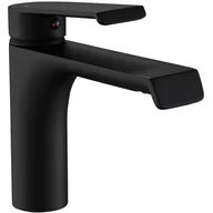 Baterie umywalkowe - Rea Czarna bateria umywalkowa niska Hass Black (B9964) - miniaturka - grafika 1