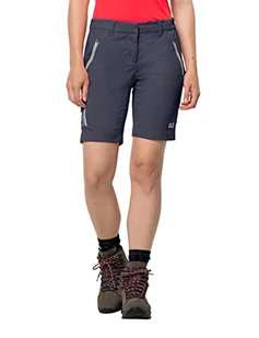 Jack Wolfskin Damskie Szorty Turystyczne Overland Shorts W, Szary (Graphite), 38 - Spodenki damskie - miniaturka - grafika 1