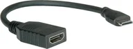 Kable - Roline Kabel HDMI HS cable with Ethernet A D BU ST 0,15m - 11.04.5586 - miniaturka - grafika 1