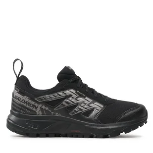 Sneakersy Salomon Wander GORE-TEX L47149500 Czarny - Sneakersy damskie - miniaturka - grafika 1
