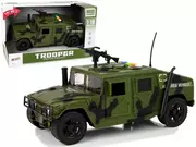 Samochody i pojazdy dla dzieci - Pojazd wojskowy z napędem frykcyjnym - Leantoys - miniaturka - grafika 1