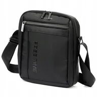 Torby męskie - PIERRE CARDIN MĘSKA CZARNA TORBA NA RAMIĘ SASZETKA LISTONOSZKA - miniaturka - grafika 1