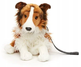 Maskotka Piesek Owczarek Szkocki Lassie ze smyczą - 25cm - Maskotki i pluszaki - miniaturka - grafika 1