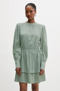 Silvian Heach sukienka FAYIUM kolor zielony mini rozkloszowana GPA25322VE - Sukienki - miniaturka - grafika 1