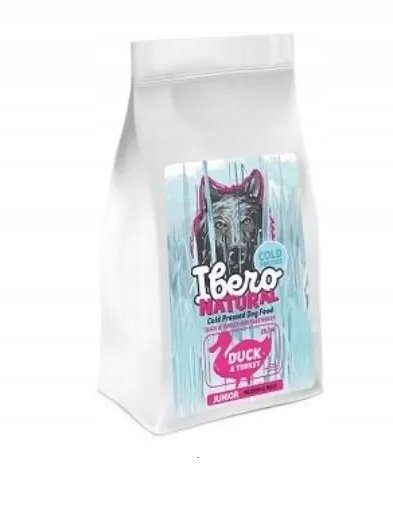 Ibero COLD PRESSED dog   junior  MEDIUM/LARGE  DUCK 12 kg