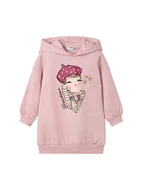 Sukienki i spódniczki dla dziewczynek - Mayoral Sukienka dzianinowa 4928 Różowy Regular Fit - miniaturka - grafika 1