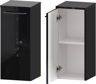 Słupek Łazienkowy ROSEN 1D D L - Uchwyt Czarny - Szafki łazienkowe - miniaturka - grafika 1