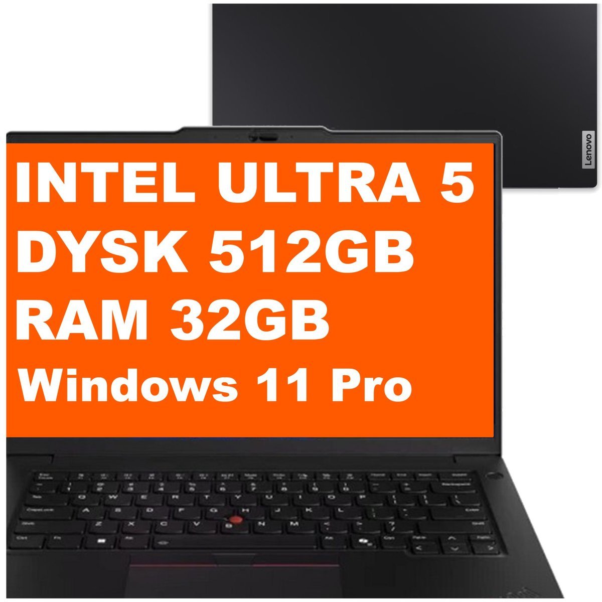 Lenovo ThinkPad P14s Gen5 / 21G3X000R2-NOB / Ultra 5 / 32GB / 512GB / Intel ARC / WUXGA / Win 11 Pro / Czarny