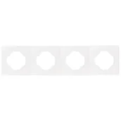 Klawisze i ramki - Ramka poczwórna SOUL biały DMP SOLID - miniaturka - grafika 1