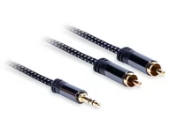 Kable - AQ Kabel  Jack 3.5mm RCA Cinch x2 1.5m czarny xpa42015 xpa42015 - miniaturka - grafika 1