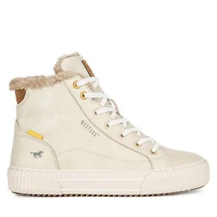 Botki Mustang 1442-601 Écru - Botki damskie - miniaturka - grafika 1