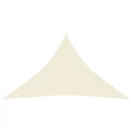 Parasole ogrodowe - VidaXL Żagiel przeciwsłoneczny, 160 g/m, kremowy, 2,5x2,5x3,5m, HDPE 311196 VidaXL - miniaturka - grafika 1