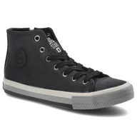 Sneakersy damskie - Czarne Sneakersy Big Star Damskie Wygodne Obuwie - miniaturka - grafika 1