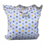 Organizery na łóżeczko - worek,torba pościel do przedszkola 50x60 Kerl kropka szaro żółta - miniaturka - grafika 1