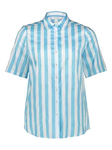 Eterna Koszula - Regular fit - w kolorze turkusowo-białym - Bluzki damskie - miniaturka - grafika 1