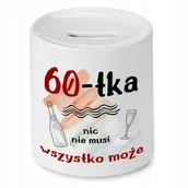 Skarbonki - SKARBONKA PREZENT DLA NA URODZINY 60 60te 60-te z Nadrukiem ze Zdjęciem + Opakowanie na prezent (wzór 03) - miniaturka - grafika 1