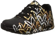 Trampki damskie - Skechers Damskie trampki UNO, czarne, 2 UK - miniaturka - grafika 1