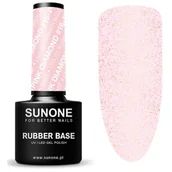 Lakiery hybrydowe - Sunone Rubber Baza kauczukowa Hybryda 5g Pink d 16 - miniaturka - grafika 1
