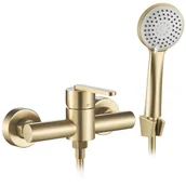 Baterie wannowe i prysznicowe - Rea Bateria prysznicowa REA Ontario ZŁOTA SZCZOTKOWANA - miniaturka - grafika 1