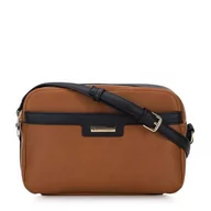 Torebki damskie - Damska torebka z ekoskóry dwukolorowa - miniaturka - grafika 1