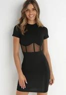 Sukienki - Czarna Sukienka Aedomene - miniaturka - grafika 1