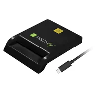 Czytniki kart pamięci - Techly I-CARD CAM-USB2TYC czytnik do kart chipowych Wewnętrzna USB USB 2.0 Czarny - miniaturka - grafika 1