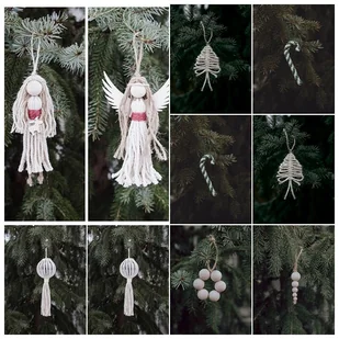 10 sztuk / Ozdoby na choinkę / boho /DOSTĘPNE od ręki - Ozdoby bożonarodzeniowe - miniaturka - grafika 1