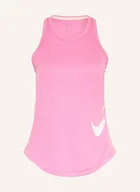 Bluzki damskie - Nike Top Do Biegania Tempo pink - miniaturka - grafika 1