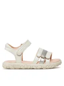 Buty dla dziewczynek - Geox Sandały J Sandal Haiti Girl J458ZD 000NF C0459 M Biały - miniaturka - grafika 1
