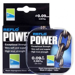 ŻYŁKA PRZYPONOWA PRESTON REFLO POWER 100 m 0,17 mm - Żyłki wędkarskie - miniaturka - grafika 1