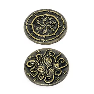 Kultyści Złota Metalowa Moneta 1 szt - Gry planszowe - miniaturka - grafika 1
