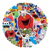 Zabawki kreatywne - NAKLEJKI Ulica Sezamkowa MIX 50 szt - miniaturka - grafika 1