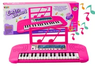 Instrumenty muzyczne dla dzieci - Elektryczne Pianinko Dla Dzieci 36 Melodii Różowe - miniaturka - grafika 1