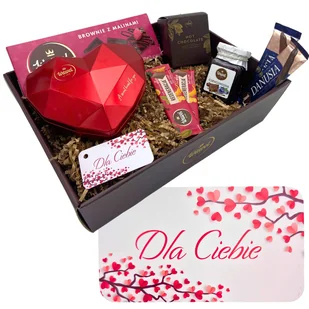 Zestaw prezentowy na Walentynki dla Kobiety Słodycze Wawel - Zestawy upominkowe - miniaturka - grafika 1