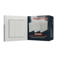 Systemy inteligentnych domów - Przełącznik Heatit Z-Push Wall Controller Z-Wave (biały połysk) - miniaturka - grafika 1