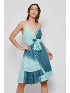 Sukienki - Tarifa Sukienka w kolorze turkusowym - miniaturka - grafika 1