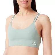 Biustonosze - Adidas Sports Underwear damski biustonosz typu stanik, olive green, XL - miniaturka - grafika 1