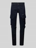 Spodnie męskie - Spodnie cargo o kroju slim fit z nadrukiem z logo model ‘Nordrop’ - miniaturka - grafika 1