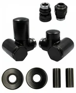 Zawory i kraniki - Zawór regulacyjny Integra lewy GZ1/2 czarny mat All in One - miniaturka - grafika 1