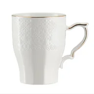 Kubki - Kubek porcelanowy 300 ml RENZO ze złotem - miniaturka - grafika 1