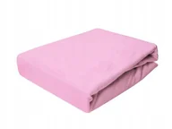 Pokrowce na materace - Ochraniacz wodoodporny 120x200 gruby jersey różowy - miniaturka - grafika 1