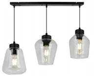 Lampy sufitowe - Lampa sufitowa wisząca modern 3xE27 klosz różnokształtny transparentny Light Home LH - miniaturka - grafika 1