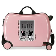 Walizki - Disney Mickey i Minnie Travel the World Paris Walizka dziecięca Nude 50x39x20 cms Sztywne ABS Boczne zamknięcie szyfrowe. 34L 1, Paryż, Talla única, walizka dziecięca - miniaturka - grafika 1