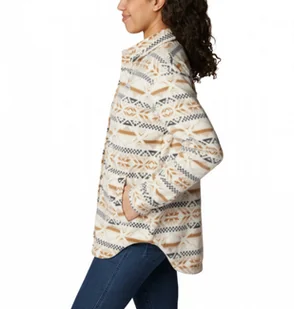Damska kurtka koszulowa polarowa Columbia Benton Springs Fleece Shirt Jacket - multikolor - COLUMBIA - Kurtki i kamizelki sportowe damskie - miniaturka - grafika 1