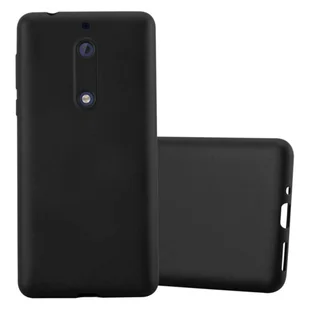 Pokrowiec Do Nokia 5 2017 w METALLIC CZARNY Etui TPU Silikon Obudowa Ochronny Case Cover Cadorabo - Etui i futerały do telefonów - miniaturka - grafika 1