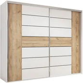 Szafy - Szafa Przesuwna 200 A18 Skąpski Meble Grafit, Grafit, 245 cm - miniaturka - grafika 1