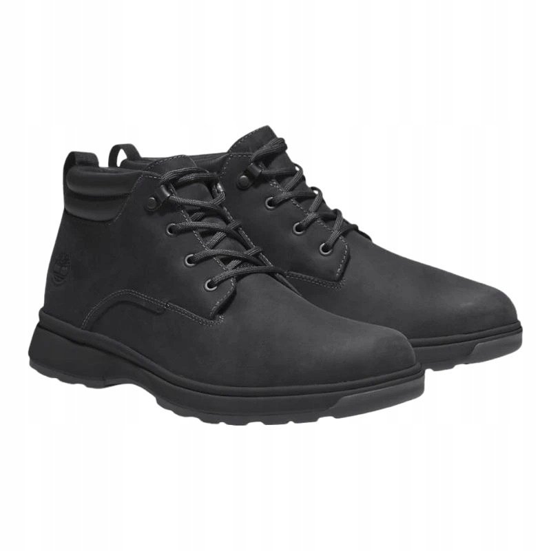 TIMBERLAND CZARNE MĘSKIE TRZEWIKI Z NATURALNEJ SKÓRY GRUBA PODESZWA 40 3EA