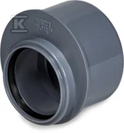 Akcesoria hydrauliczne - Redukcja krótka do kanalizacji wewnętrznej PP-HT 75x50, do rury kielichowej, popiel sanitarna - miniaturka - grafika 1