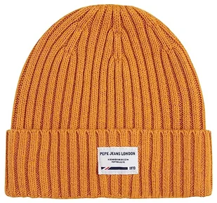 Pepe Jeans Czapka chłopięca Johnny Beanie, Żółty (ochra żółta), M - Czapki damskie - miniaturka - grafika 1