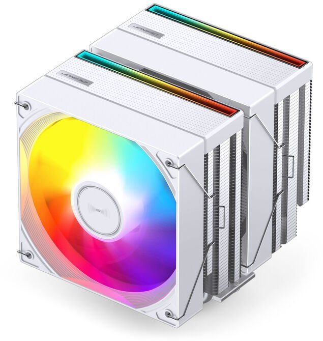 Chłodzenie CPU Jonsbo CB80 chłodzenie CPU, Dual-Tower, 2 x 120mm, PWM, ARGB - biały CB80 WHITE ARGB